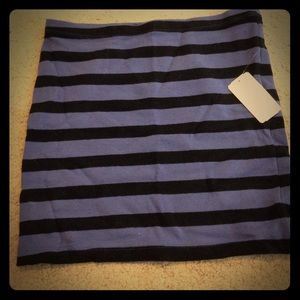Striped skirt.