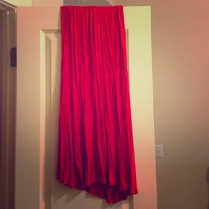 Red skirt