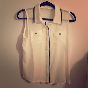White chiffon blouse BOGO FREE