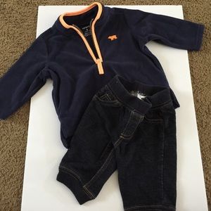 Baby boy 2 piece outfit. Size 3 months.