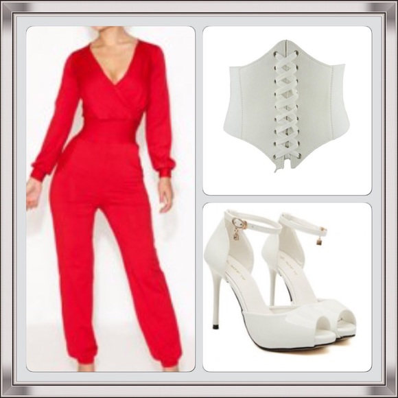 Now this is a Sexy red jumpsuit 💥SOLD OUT!💥 - Picture 3 of 4