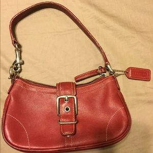 Red coach purse