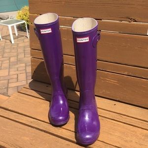 Women's Purple Tall hunter Boots!
