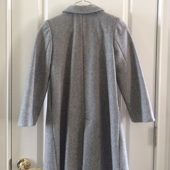 Girls' Light Grey Wool Jacket - Picture 3 of 3