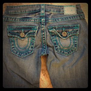True Religion straight leg jeans. 33 inseam