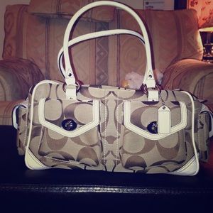 💟EUC Brown And Beige Coach Bag💟