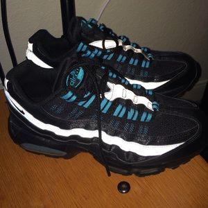 Blue and Black Nike Air Max 95