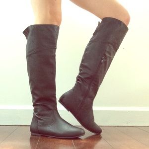 Black Over-The-Knee Boots