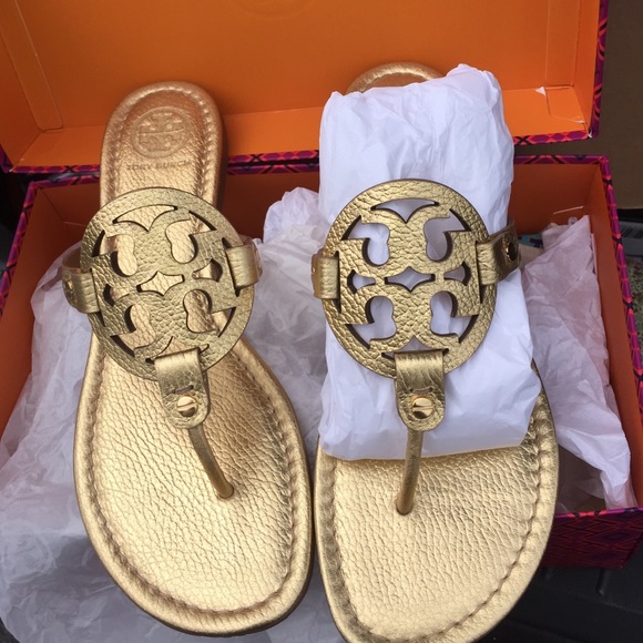 Tory Burch Shoes - TB GOLD METALLIC MILLERS