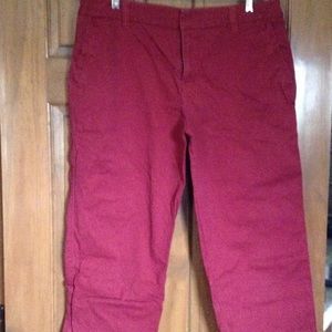 Wine colored capris