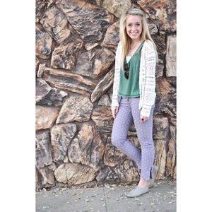 American eagle polka dot pants size 10