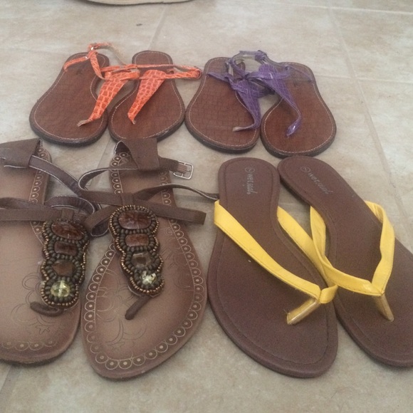 Wet Seal sandals (lot of 4 pairs!) size 7 - Picture 2 of 4