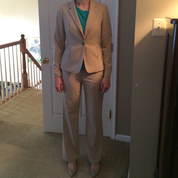 Beige Calvin KLEIN SUIT size 6