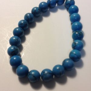 8mm turquoise stretch bracelet