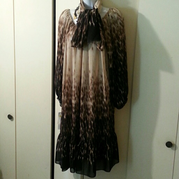 NEW Chiffon Leopard Print