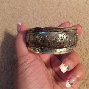 Tibetan silver bracelet bangle cuff