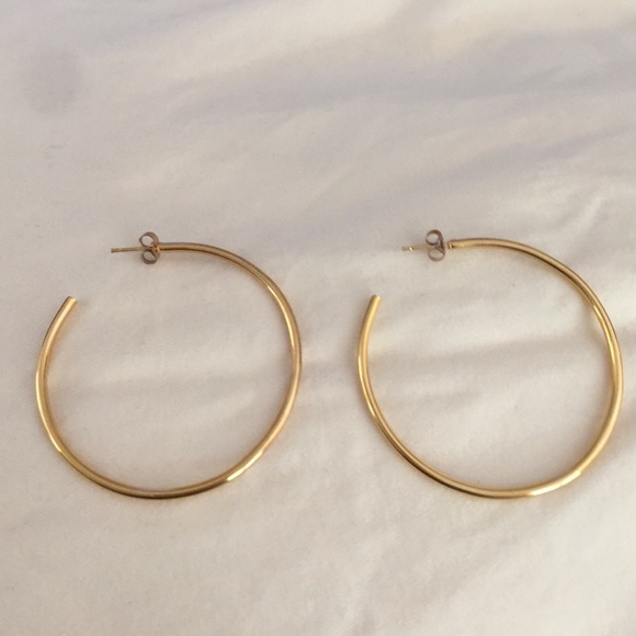Gold colored hoops