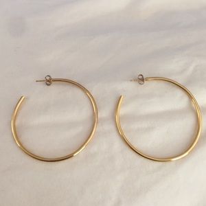 Gold colored hoops