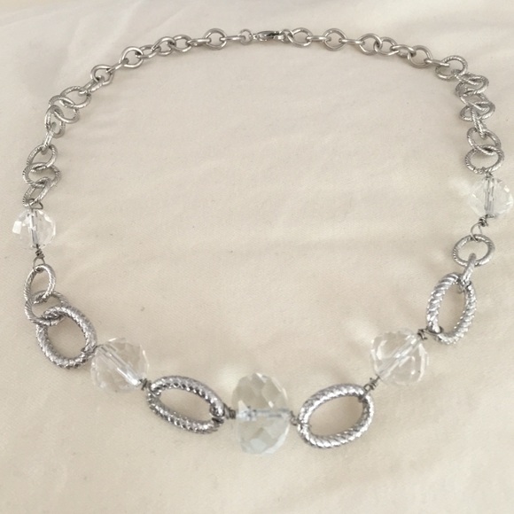 Silver colored necklace