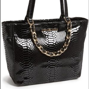 Michael Kors Harper Medium Black Leather Tote