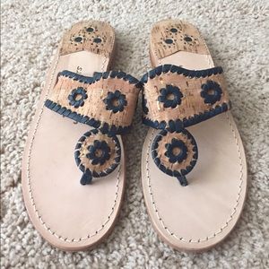 Cork and Navy Jack Rogers