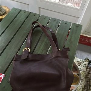 Coach leather shoulder bag