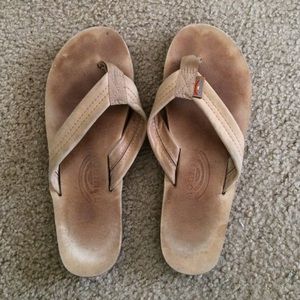 Rainbow Leather Sandals