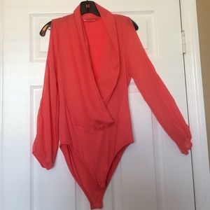 Body Central "onesie" Long Sleeve Top