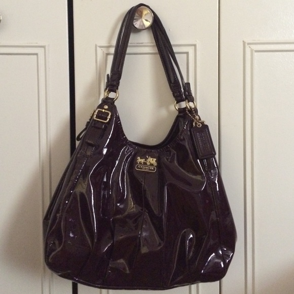 Coach Madison purple shoulder bag