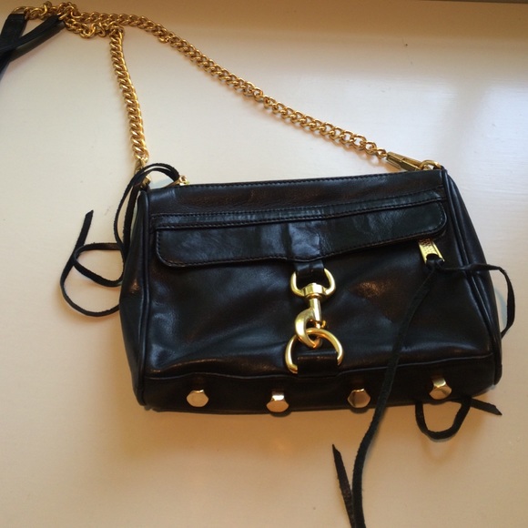 Black and gold Rebecca Minkoff  Classic bag