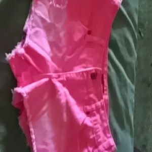Hot pink shorts