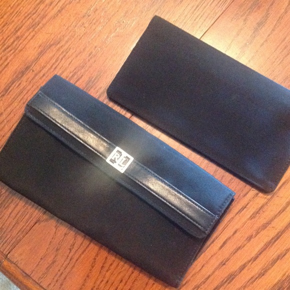 Ralph Lauren Clutches & Wallets - Black Ralph Lauren Wallet and Checkbook Cover