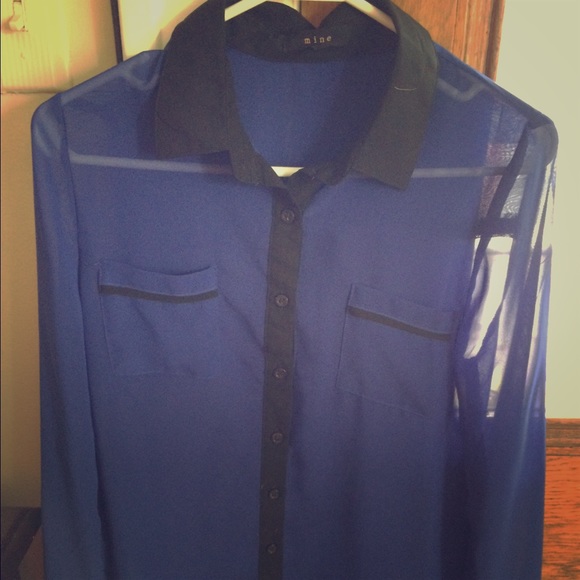 Black and blue Blouse
