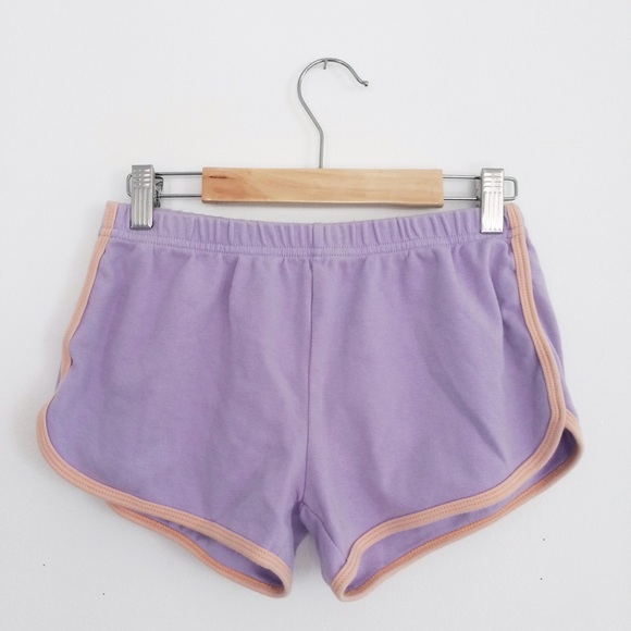 lavender running shorts