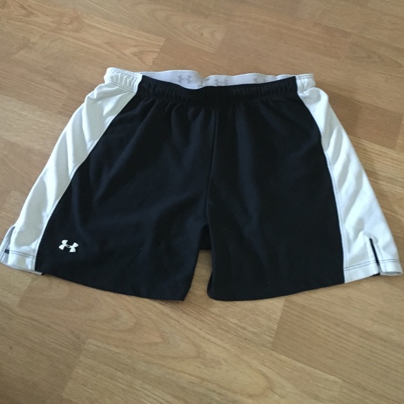 Under Armour black and white shorts