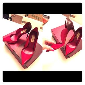 100%AUTH VALENTINO red pumps US6.5