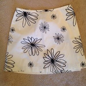Flowered Cotton Skirt