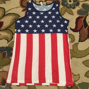 American flag tank