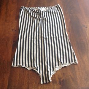 Strapless striped American apparel onesie!
