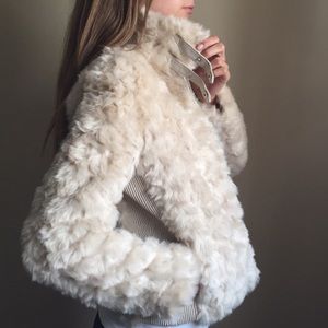 Faux fur jacket