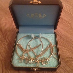 Juicy couture hoop earrings new