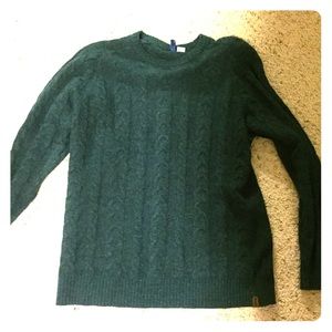 Teal wool Divided sweater
