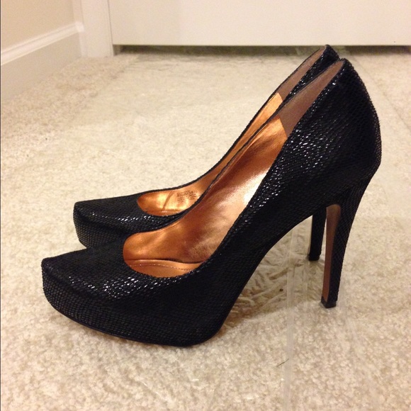 Shiny black shoes