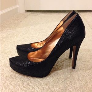 Shiny black shoes