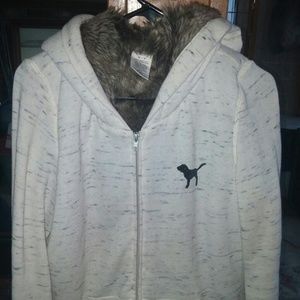 VS PINK fur lined Jacket