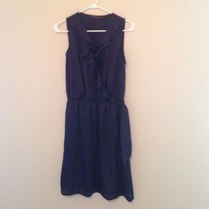 Dark purple satiny dress