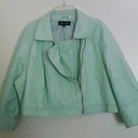 Super Cute Mint Moto Jacket
