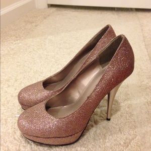 Smoky rose gold shoes