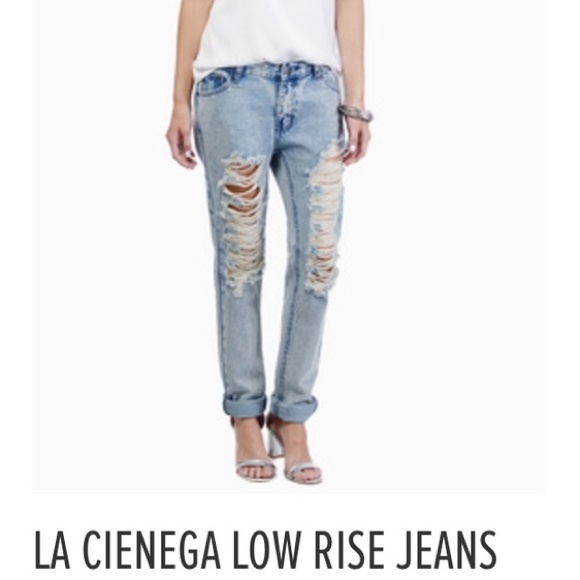 Tobi Denim - Tobi Low Rise Distressed Jeans
