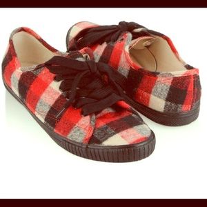 Forever 21 plaid sneakers